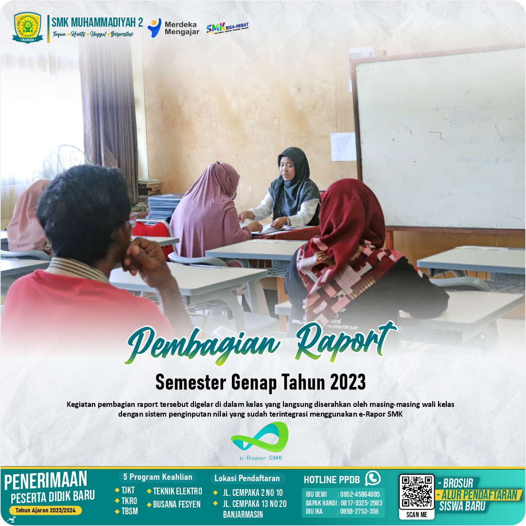 SMK MUHAMMADIYAH 2 BANJARMASIN – TAQWA, KREATIF, UNGGUL, DAN BERPRESTASI