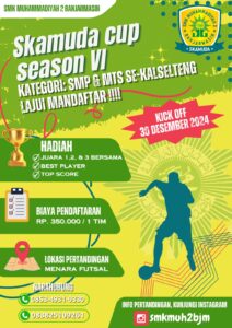 Read more about the article SMK Muhammadiyah 2 Banjarmasin adakan kembali Skamuda Cup Season VI : Mewujudkan Impian, Meraih Kemenangan !